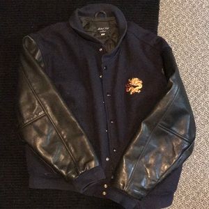 Michael Todd vintage leather dragon letterman